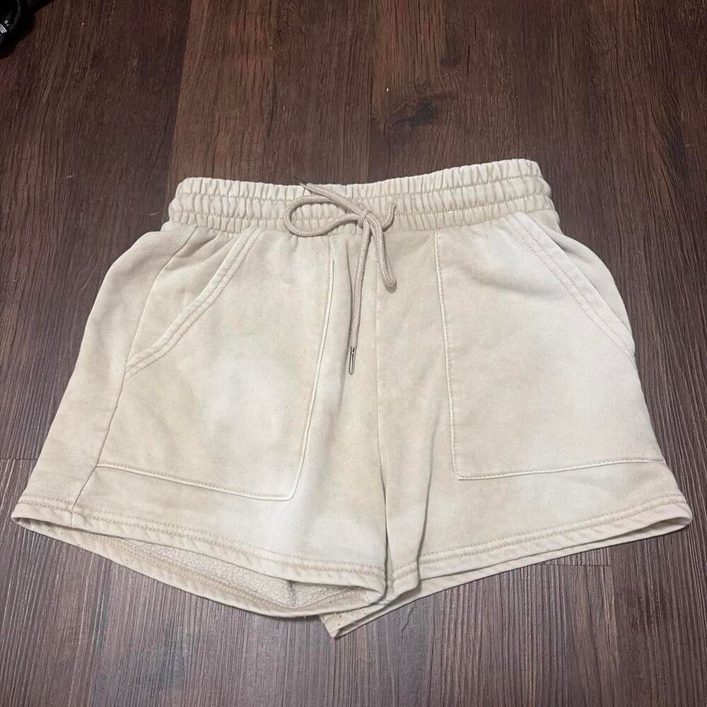 Women's Cream and Tan Shorts